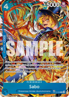 Carte One Piece Sabo OP10-049 TR