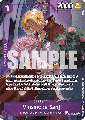 Carte One Piece Vinsmoke Sanji OP10-063 TR