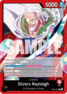 Carte One Piece Silvers Rayleigh OP12-001 L