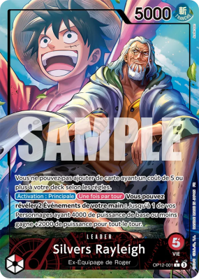 Carte One Piece Silvers Rayleigh OP12-001 L ALT ART