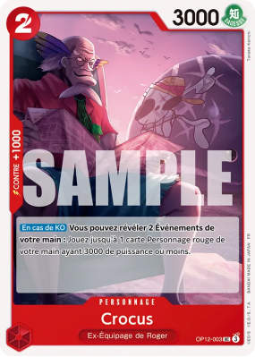 Carte One Piece Crocus OP12-003 UC