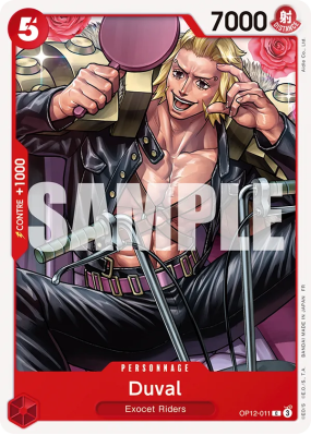 Carte One Piece Duval OP12-011 C