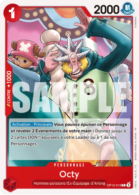 Carte One Piece Octy OP12-013 C