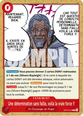 Carte One Piece Une détermination sans faille, voilà la vraie force !! OP12-016 C
