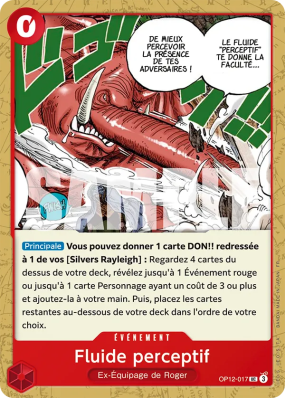 Carte One Piece Fluide perceptif OP12-017 UC