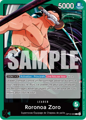 Carte One Piece Roronoa Zoro OP12-020 L