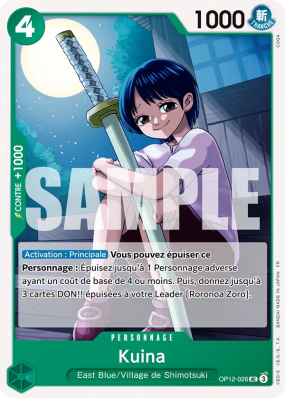 Carte One Piece Kuina OP12-026 UC