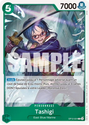Carte One Piece Tashigi OP12-031 R