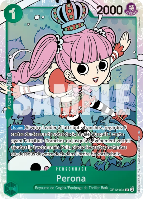 Carte One Piece Perona OP12-034 SR