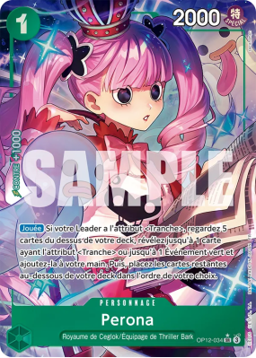 Carte One Piece Perona OP12-034 SR ALT ART