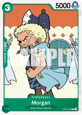 Carte One Piece Morgan OP12-035 C