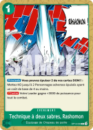 Carte One Piece Technique à deux sabres, Rashomon OP12-038 C