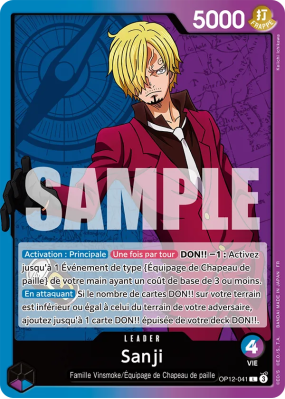 Carte One Piece Sanji OP12-041 L