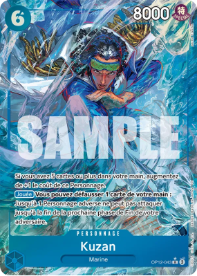 Carte One Piece Kuzan OP12-043 R ALT ART