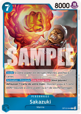 Carte One Piece Sakazuki OP12-044 R