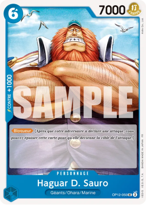 Carte One Piece Haguar D. Sauro OP12-050 UC