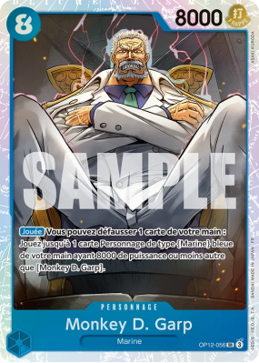 Carte One Piece Monkey D. Garp OP12-056 SR