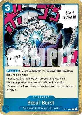 Carte One Piece Bœuf Burst OP12-060 R