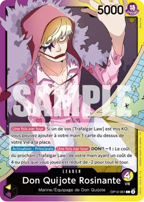 Carte One Piece Don Quijote Rosinante OP12-061 L