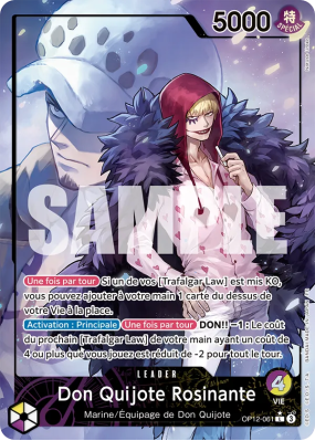 Carte One Piece Don Quijote Rosinante OP12-061 L ALT ART