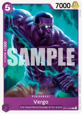 Carte One Piece Vergo OP12-064 C