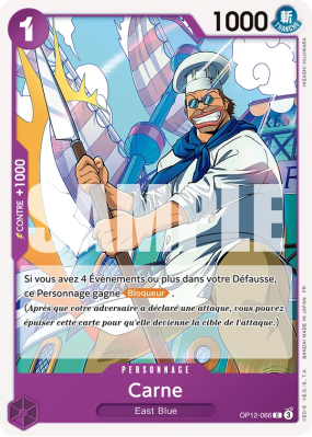 Carte One Piece Carne OP12-066 C