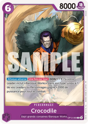 Carte One Piece Crocodile OP12-069 C