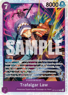 Carte One Piece Trafalgar Law OP12-073 SR
