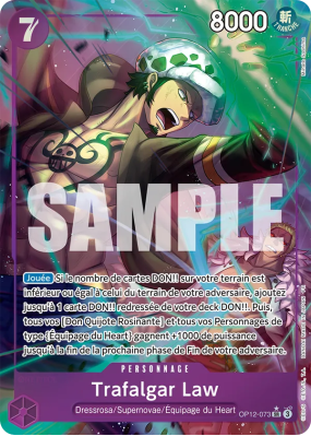 Carte One Piece Trafalgar Law OP12-073 SR ALT ART