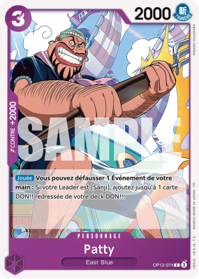 Carte One Piece Patty OP12-074 C
