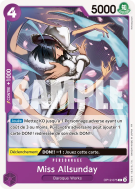 Carte One Piece Miss Allsunday OP12-075 C