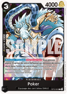 Carte One Piece Poker OP12-091 C