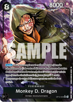 Carte One Piece Monkey D. Dragon OP12-094 SR ALT ART
