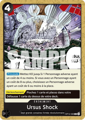 Carte One Piece Ursus Shock OP12-096 C