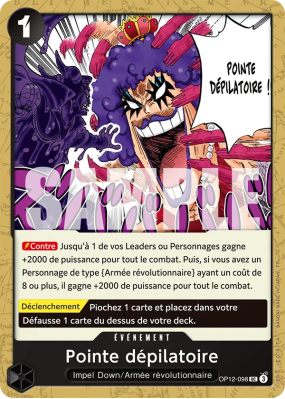 Carte One Piece Pointe dépilatoire OP12-098 UC