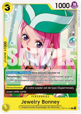 Carte One Piece Jewelry Bonney OP12-101 C