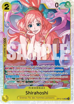 Carte One Piece Shirahoshi OP12-102 SR