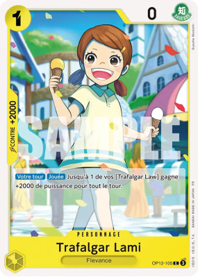 Carte One Piece Trafalgar Lami OP12-105 C