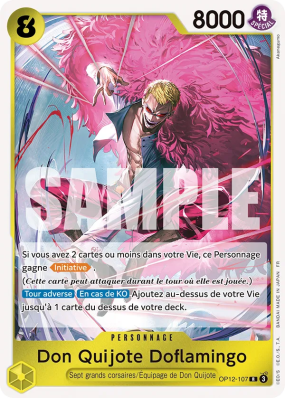 Carte One Piece Don Quijote Doflamingo OP12-107 R