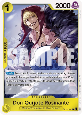 Carte One Piece Don Quijote Rosinante OP12-108 R