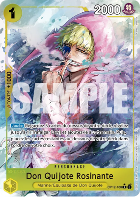 Carte One Piece Don Quijote Rosinante OP12-108 R ALT ART