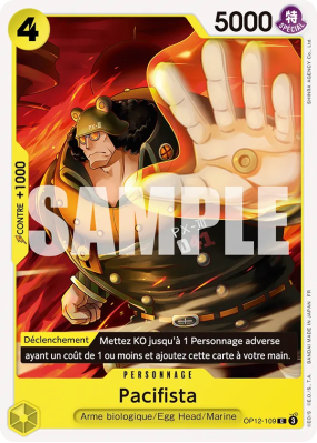 Carte One Piece Pacifista OP12-109 C