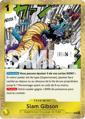 Carte One Piece Slam Gibson OP12-117 R