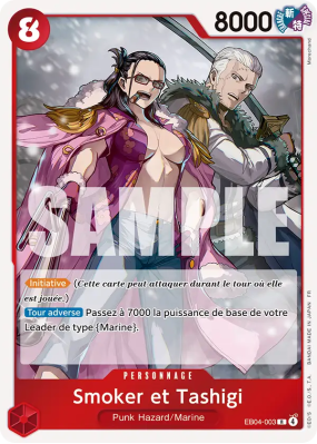 Carte One Piece Smoker et Tashigi EB04-003 R