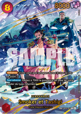 Carte One Piece Smoker et Tashigi EB04-003 SP CARD