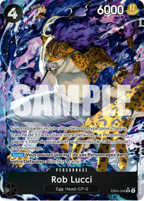 Carte One Piece Rob Lucci EB04-048 SR ALT ART