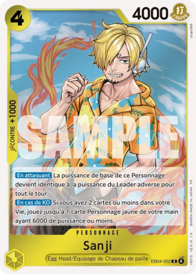 Carte One Piece Sanji EB04-052 R