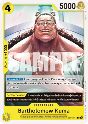 Carte One Piece Bartholomew Kuma EB04-055 C