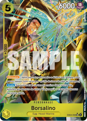 Carte One Piece Borsalino EB04-058 SR ALT ART