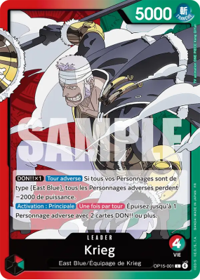 Carte One Piece Krieg OP15-001 L